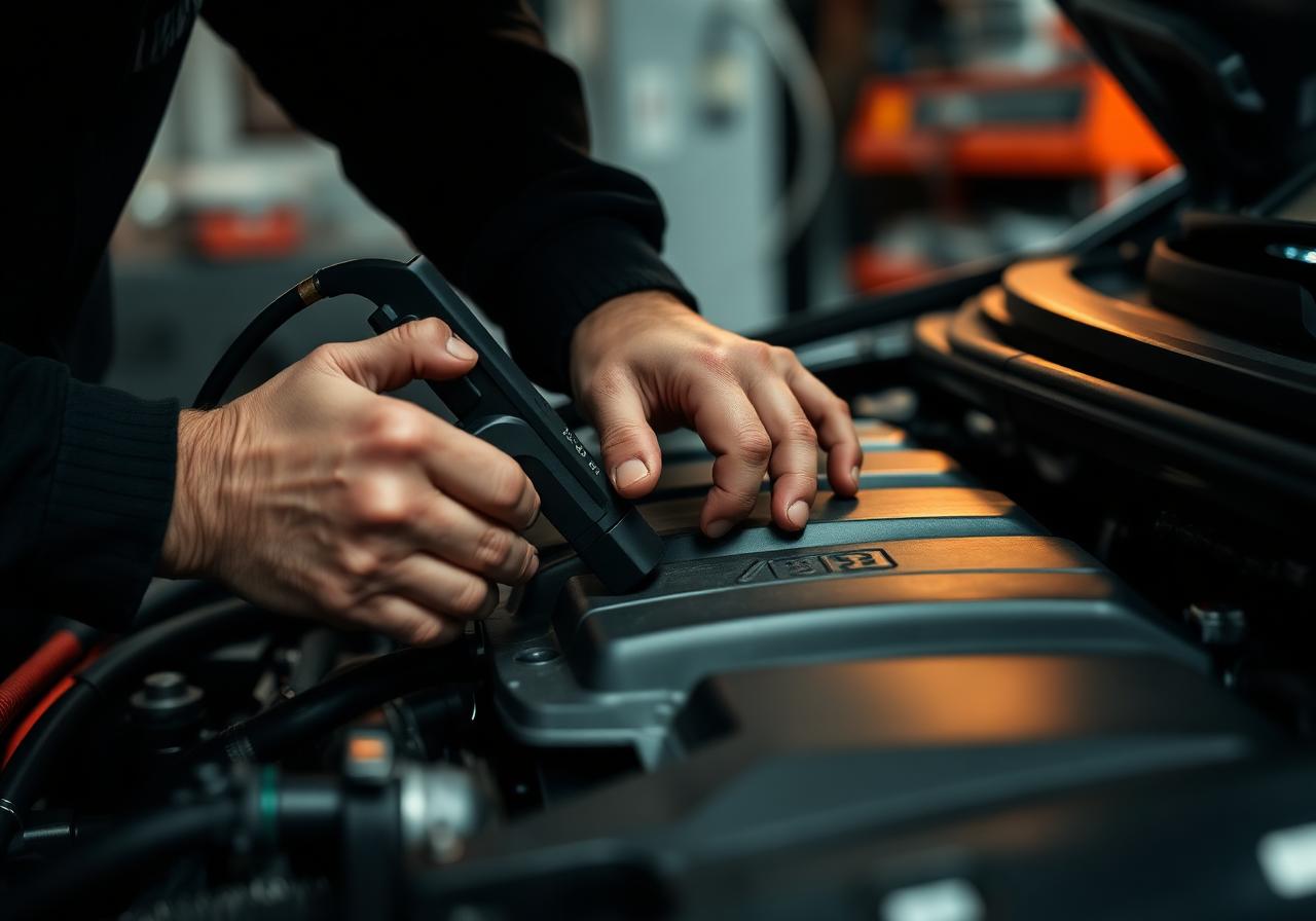 Diagnose am Fahrzeugmotor